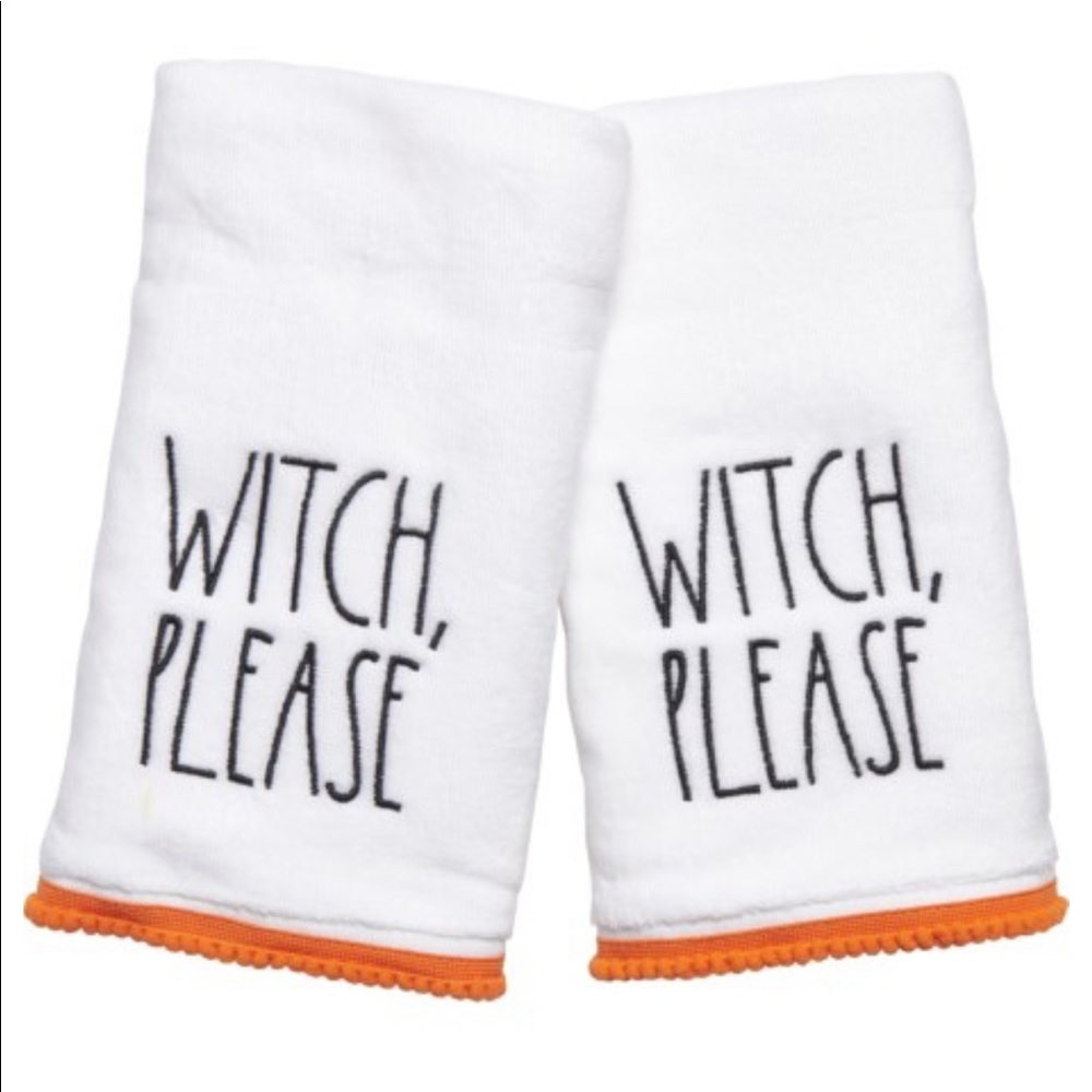 Rae Dunn  Witch Please Velour Hand Towels